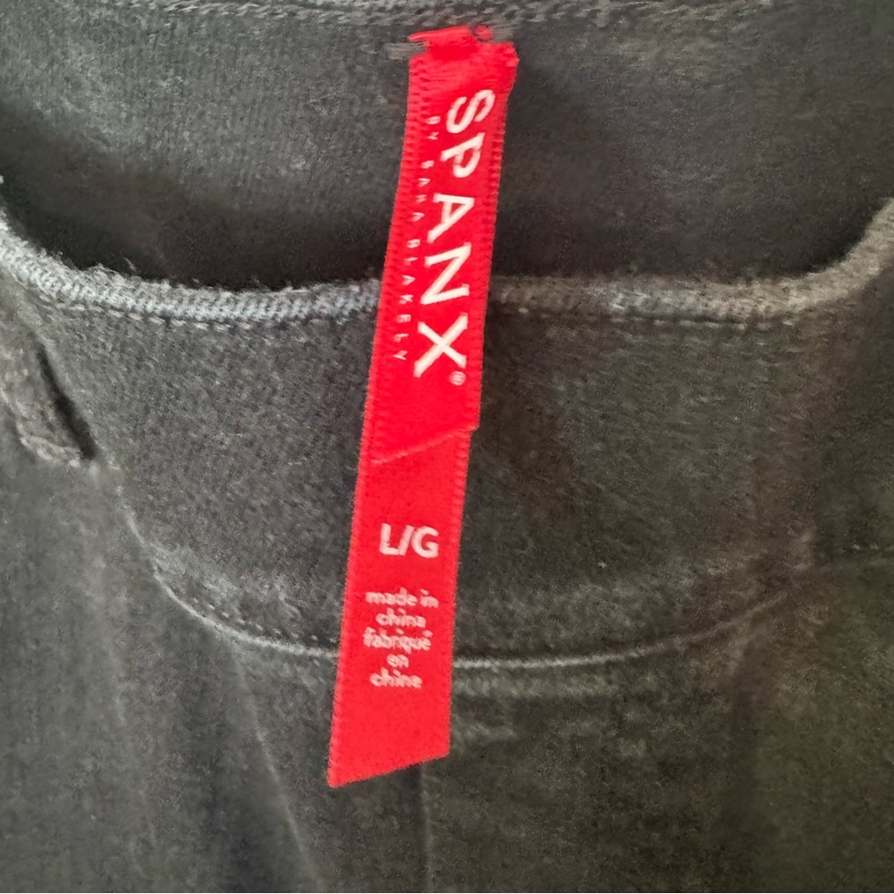 SPANX EveryWear Ankle Skinny Jeans in Clean Black 20278R. Pull On. Women’s Large - Picture 3 of 13